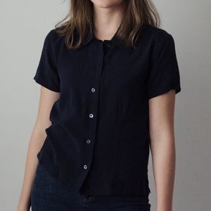 Silk Button Up Blouse